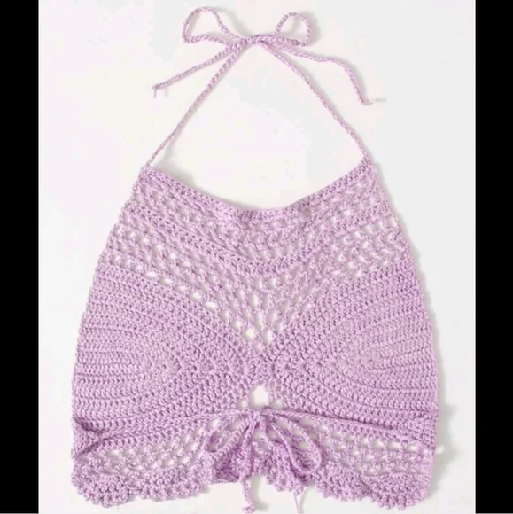 Bohemian Lavender Bralette or Crop top. - Picture 3 of 6